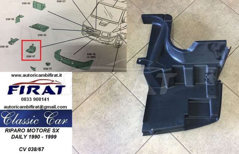 RIPARO SOTTOMOTORE IVECO DAILY 90 - 99 SX